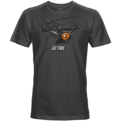 GO TIME TEE MENS CHARCOAL M (D)